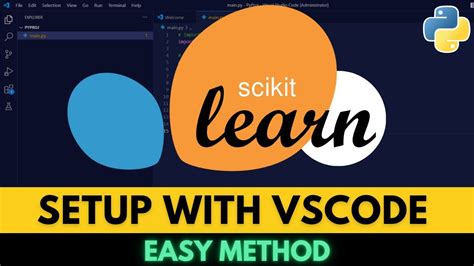 Create a new Python project in Visual Studio and add an Empty Python File to the project. . How to install sklearn in visual studio code